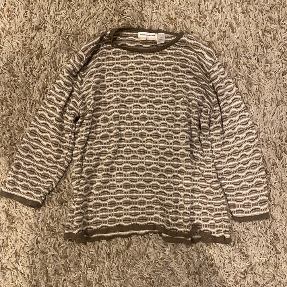 Women's Knitted Patterned Oversized Sweater